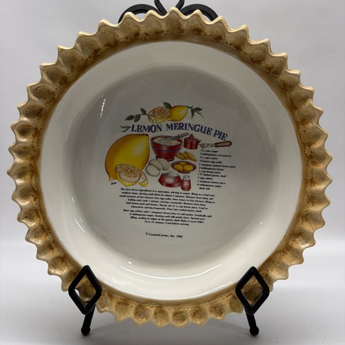 Vintage ceramic lemon meringue - vintage,
