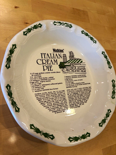 Watkins italian cream pie - italian,