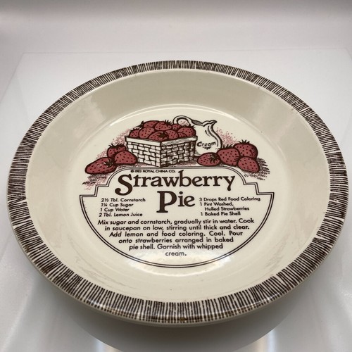 Vintage strawberry pie recipe - strawberry,